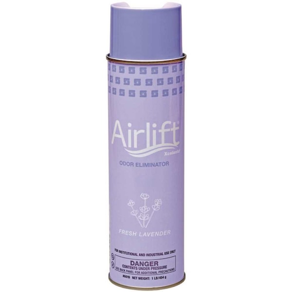 Spartan Chemical Airlift Xcelente Odor Eliminator 16oz. Aerosol Can Fresh lavender Scent Odor Eliminator, 12PK 601900 - main